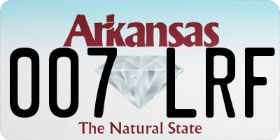 AR license plate 007LRF