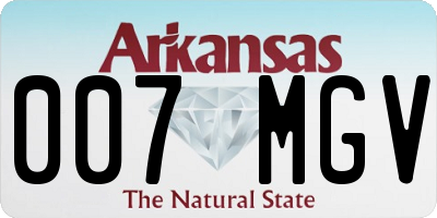AR license plate 007MGV