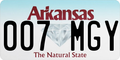 AR license plate 007MGY