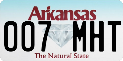 AR license plate 007MHT