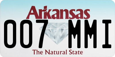 AR license plate 007MMI