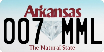 AR license plate 007MML
