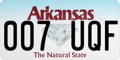 AR license plate 007UQF
