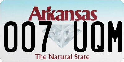 AR license plate 007UQM