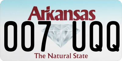 AR license plate 007UQQ