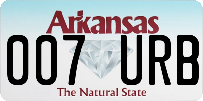 AR license plate 007URB