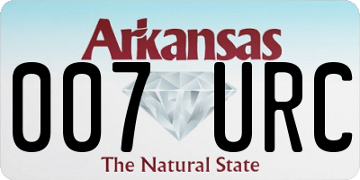 AR license plate 007URC