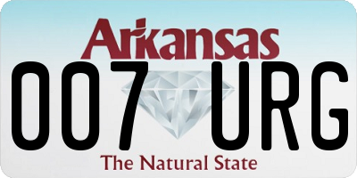 AR license plate 007URG