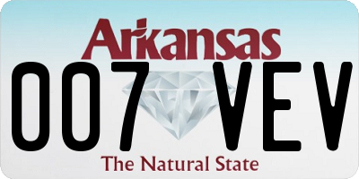 AR license plate 007VEV