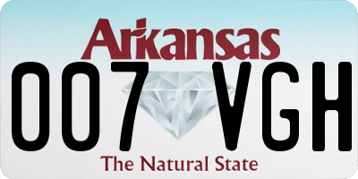 AR license plate 007VGH