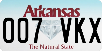 AR license plate 007VKX