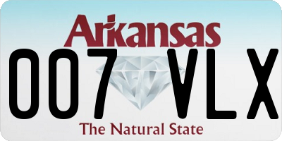 AR license plate 007VLX