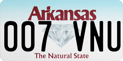 AR license plate 007VNU