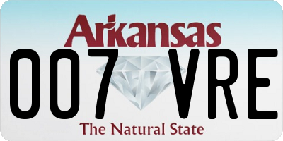 AR license plate 007VRE