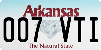 AR license plate 007VTI