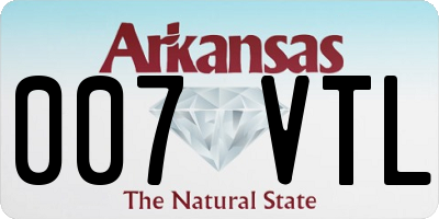 AR license plate 007VTL