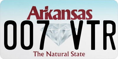 AR license plate 007VTR