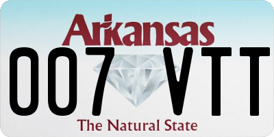 AR license plate 007VTT