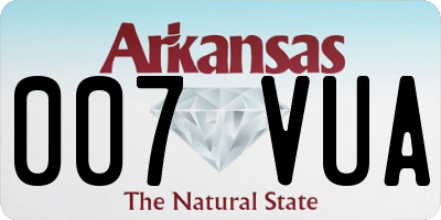 AR license plate 007VUA