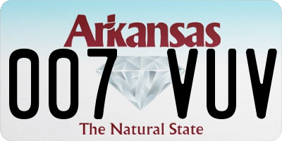 AR license plate 007VUV