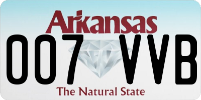 AR license plate 007VVB