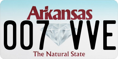 AR license plate 007VVE