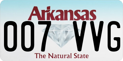 AR license plate 007VVG
