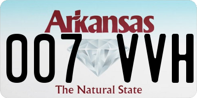 AR license plate 007VVH