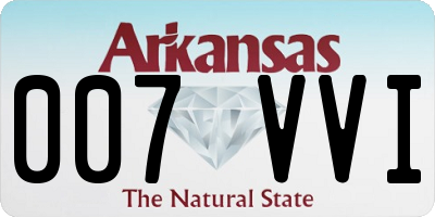 AR license plate 007VVI