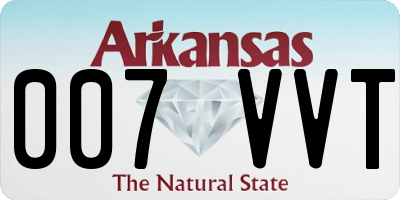 AR license plate 007VVT