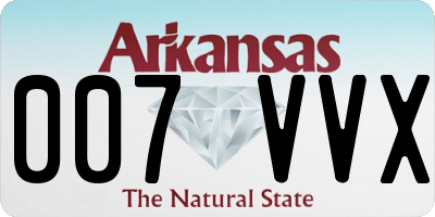 AR license plate 007VVX
