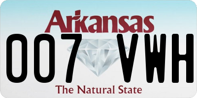 AR license plate 007VWH