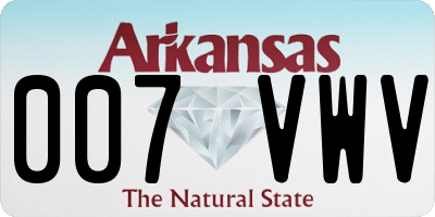 AR license plate 007VWV