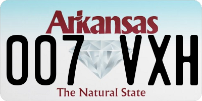 AR license plate 007VXH