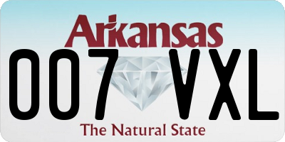 AR license plate 007VXL