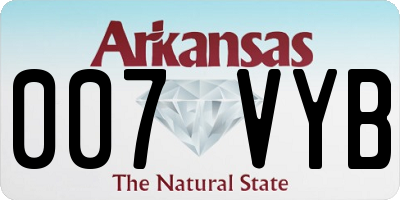 AR license plate 007VYB