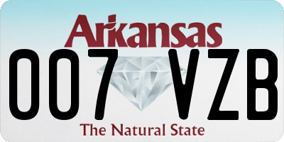 AR license plate 007VZB