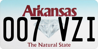 AR license plate 007VZI