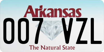 AR license plate 007VZL