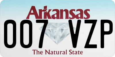 AR license plate 007VZP