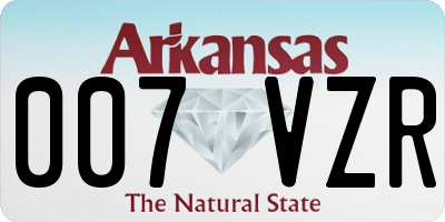 AR license plate 007VZR
