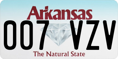 AR license plate 007VZV