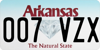 AR license plate 007VZX