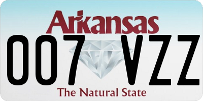 AR license plate 007VZZ