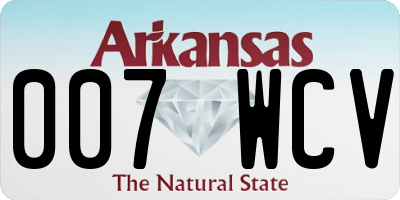 AR license plate 007WCV