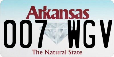 AR license plate 007WGV