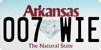 AR license plate 007WIE