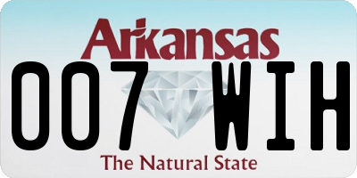 AR license plate 007WIH