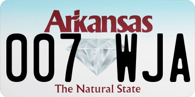 AR license plate 007WJA