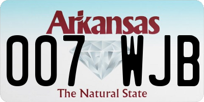 AR license plate 007WJB